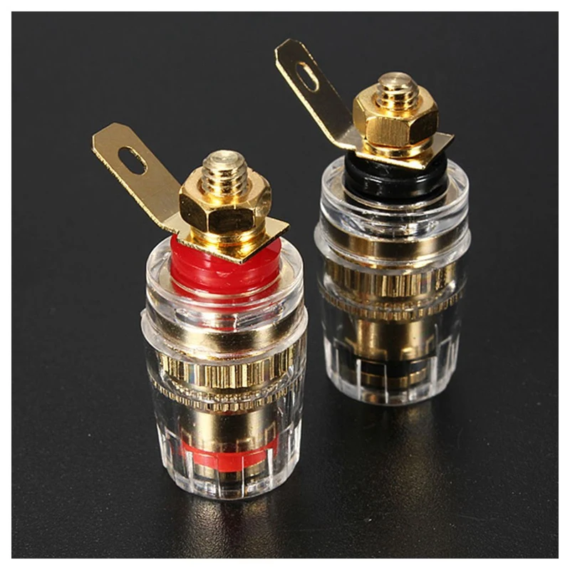 สุดยอดดีล4ชิ้นตัวเชื่อมต่อขั้วต่อลำโพงเครื่องขยายเสียง4มม. แจ็คปลั๊กกล้วย & 1ชุด HH54P ขดลวด4PDT 14พินแม่เหล็กไฟฟ้า Rela