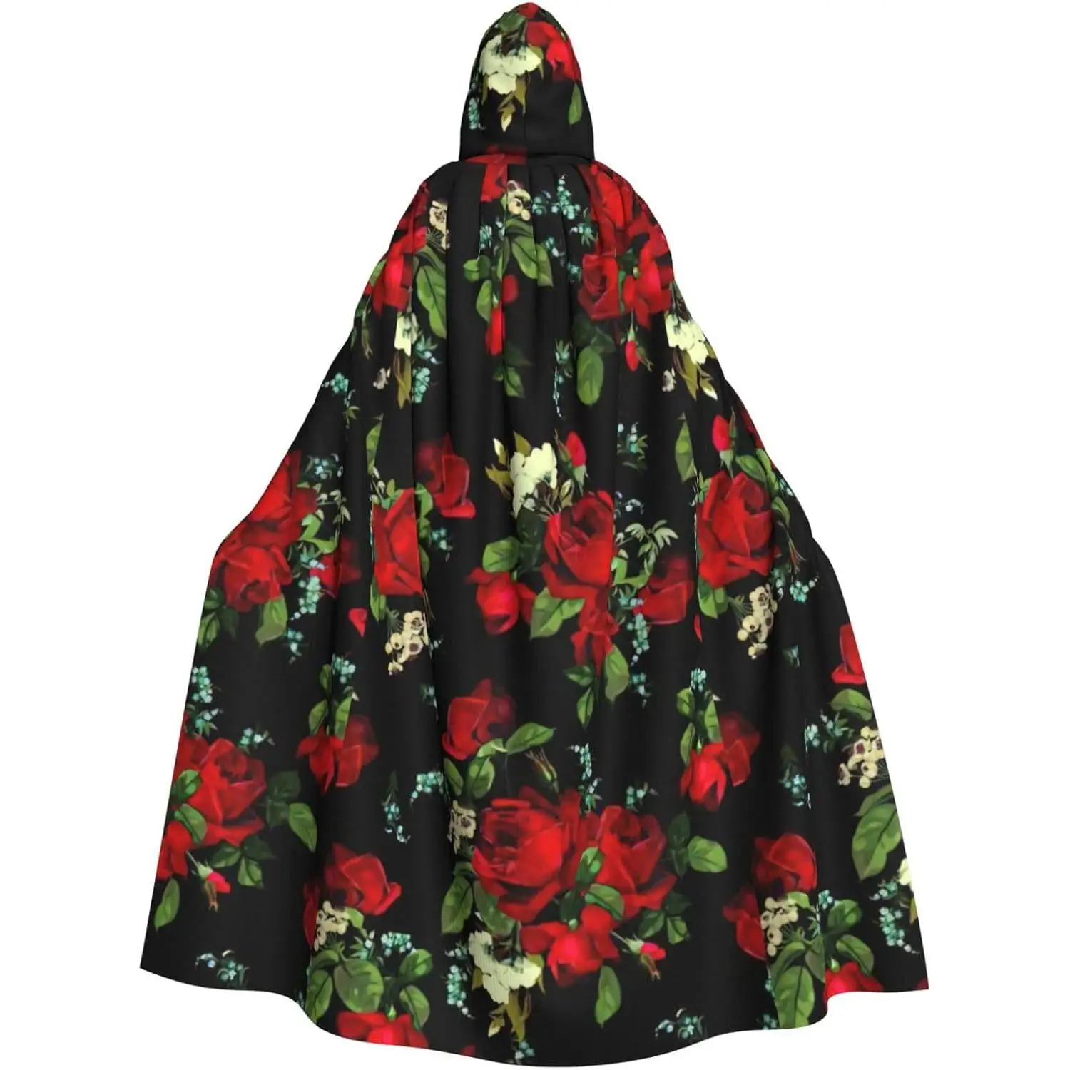 

Beautiful Sunflowers Print Halloween Unisex Length Hooded Robe Christmas Cloak Vampire Witch Cape Cosplay Costume
