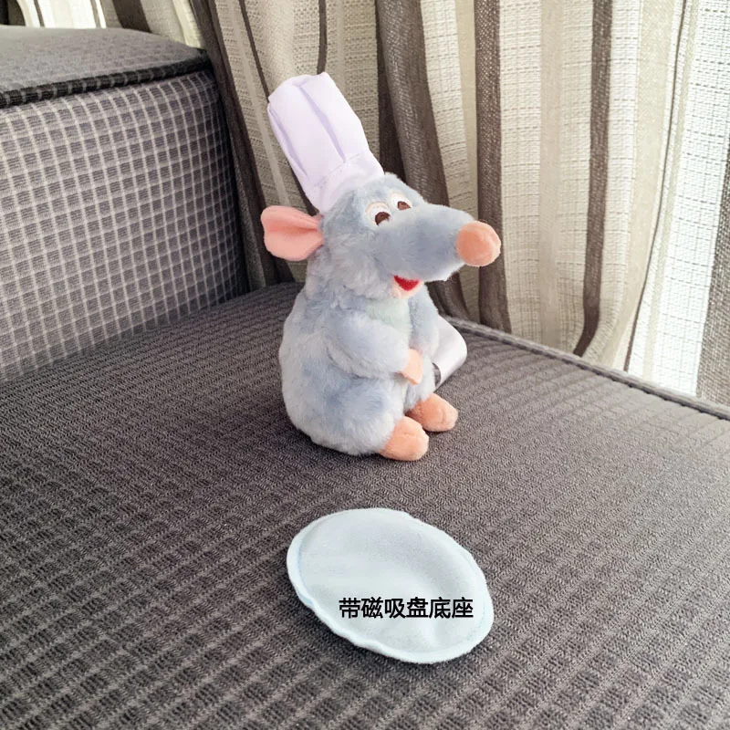 15cm Ratatouille Anime Plush Chef Remy Magnetic Anime Plush Toys Kawaii Stuff Toy Shoulder Plushie Doll Decoration Toys Gifts