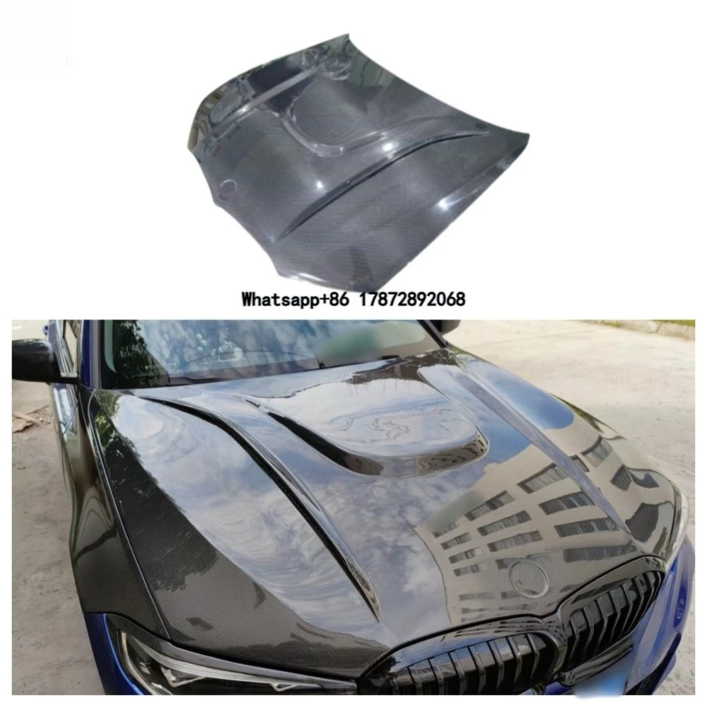 

New Hot HAM Style Carbon Fiber Engine Hood Bonnet for M340i 3 Series G20 2019+ Hight Quality Carbon Fiber Auto Parts