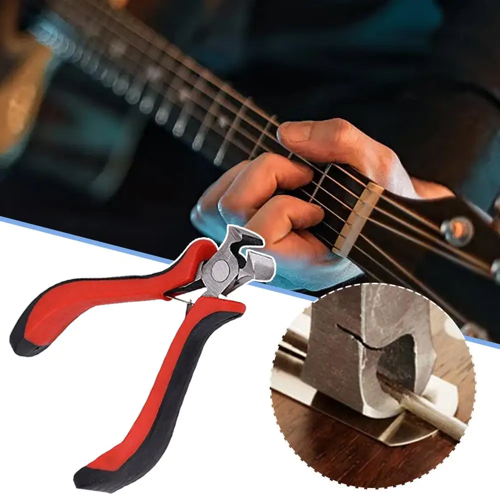 Stainless Steel Guitar Plier Guitar String Changing Accessories Cutter Installation Lightweight Portable Guitar Winding Too C9I4