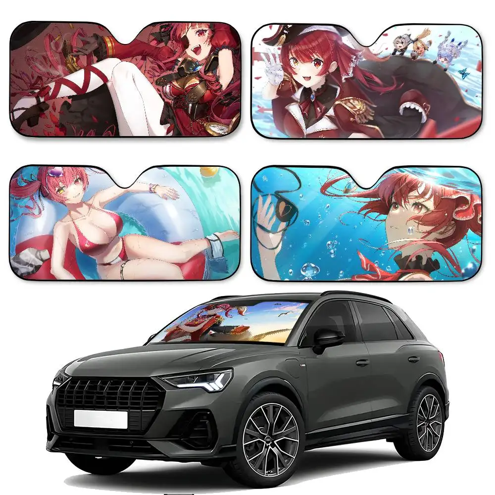 أنيمي الفتيات هوشو البحرية سيارة ظلة سيارة ظلة يغطي غطاء الزجاج الأمامي العالمي للطي قناع