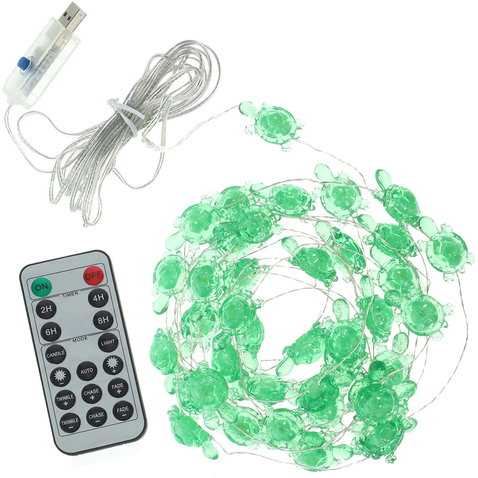 

40LED LED String Light Tortoise Theme Waterproof Power Saving Decorative Lights for Holiday Party Wedding Window