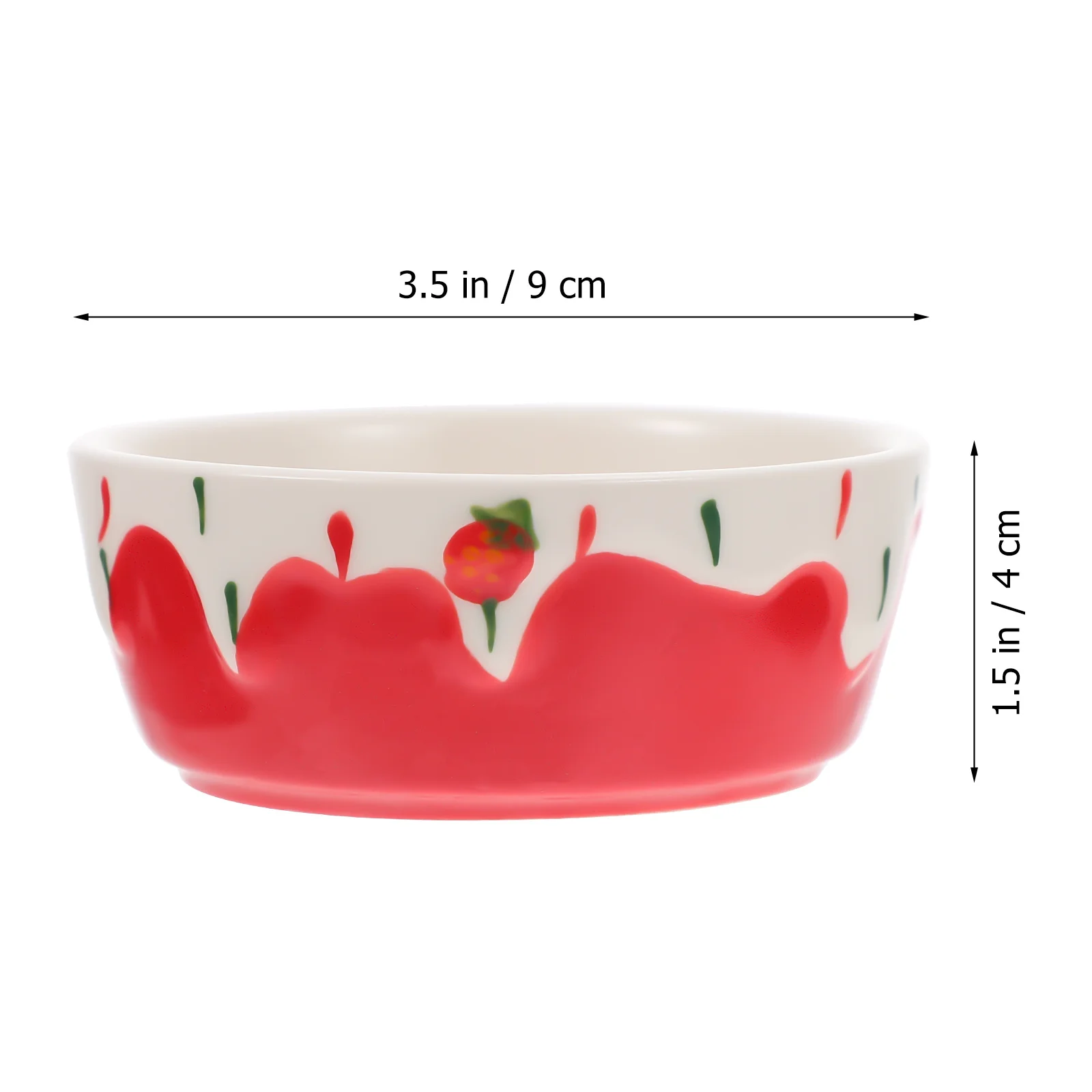 

1Pcs Ceramic Small Animal Bowl Durable Safe Healthy Pet Supply Easy Clean No Dead Corners Hamster Rabbit Feeder