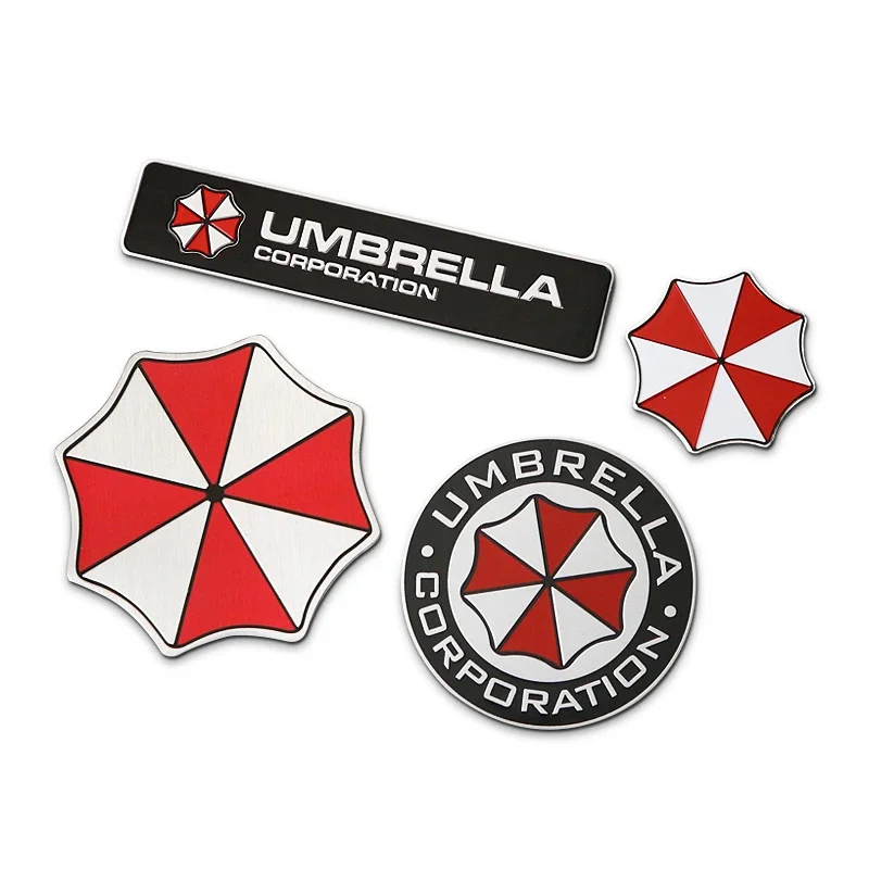 High-Quality Umbrella Corporation Metal Car Emblem Badge- Stylish & Authentic Accessory for Car, Motorcycle, Bike, Laptop, etc.