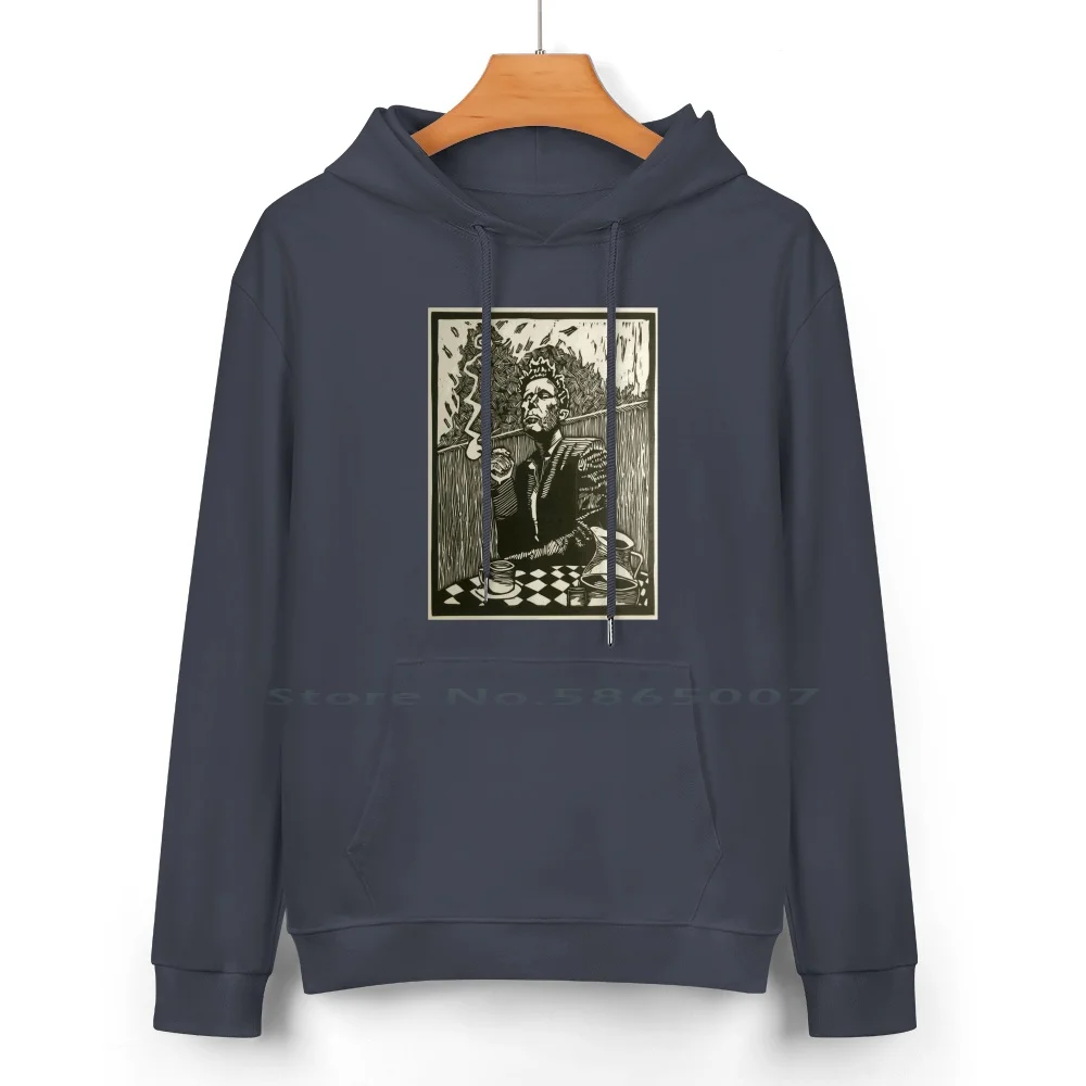 Tom Waits Smoking A Cigarette Graphite Artwork Pure Cotton Hoodie Sweater 24 Colors Tom Waits Music Smoke Smoking Cigarette