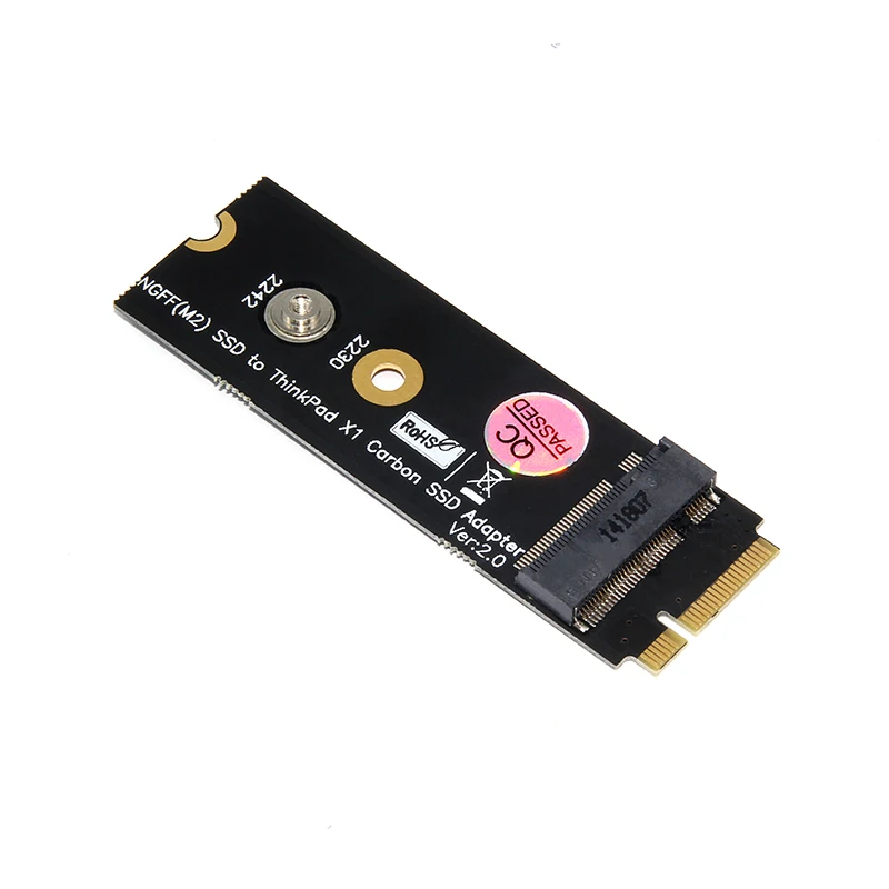 

20 + 6 Pin SSD Converter Card M.2 NGFF SATA-Bus B KEY SSD HDD Adapter Raiser for Lenovo Thinkpad X1 Carbon Support 2230 2242 M.2