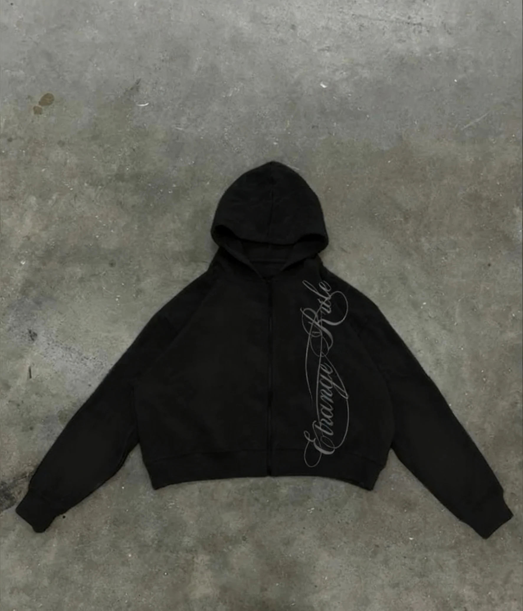 

Y2K Мужская и женская серая толстовка с капюшоном на молнии в американском стиле, толстая и прочная, теплая толстовка