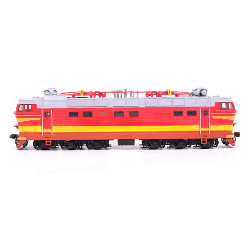 Locomotora eléctrica de pasajeros de línea principal soviética, modelo de tren CHS4T checo de alta velocidad, juguete de coche de riel JLKN003, 1/87