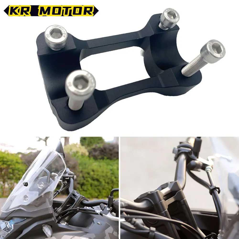 Motorcycle 20mm Handlebar Riser Adapter Rises Bar Height Handle Mount Clamp Accessories For Honda CB500F CB500X 2019-2023 Part