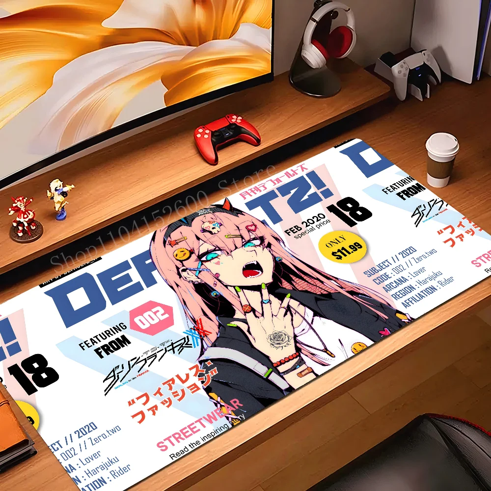 

Zero Two Darling in the FranXX Mousepad Mouse Mat Desk Mat With Pad Gaming Accessories Prime Gaming XXL Keyboard Pad