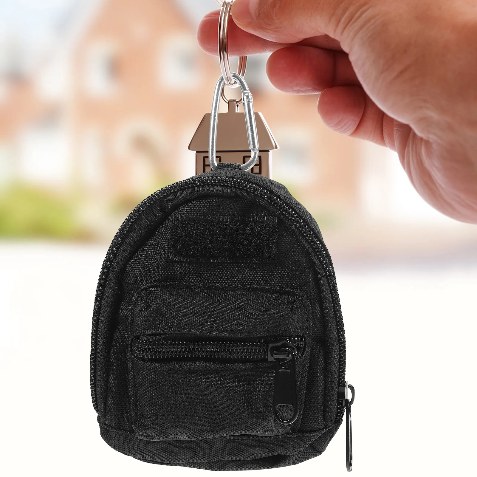 Mini Headphone Carrying Case Pouch for Earbuds Wireless Earphones Coins Cards Keychain Pendant Backpack Hanging Organizer