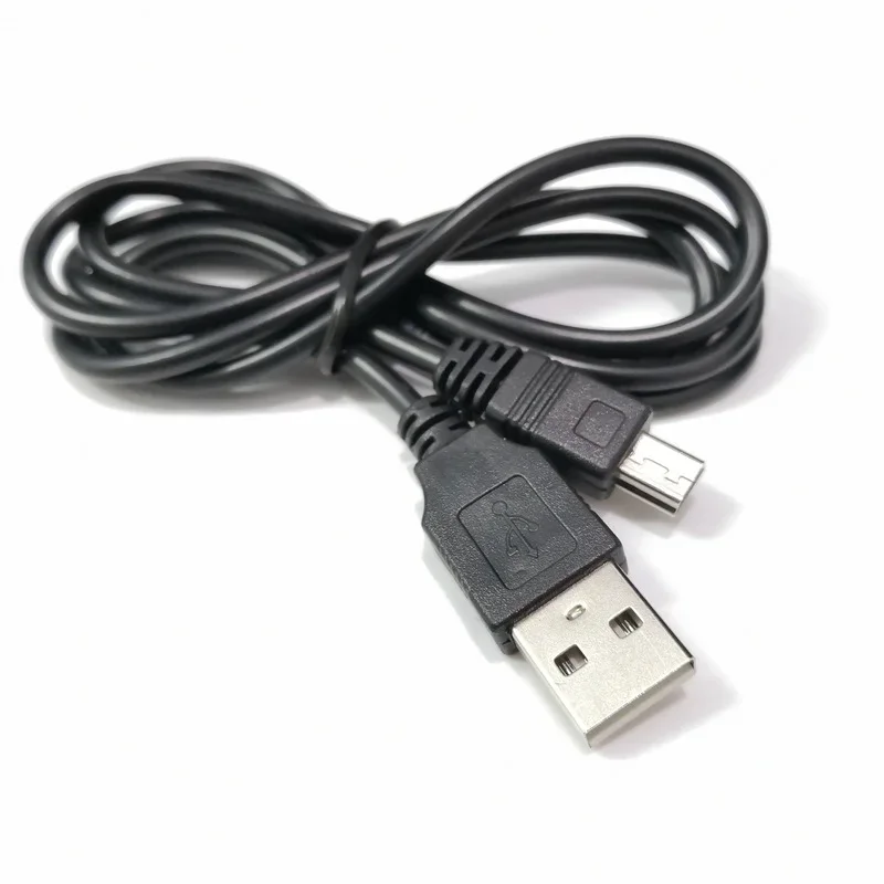 Чёрная длина 80/100 см кабели для передачи данных USB 2,0 штекер к 5-контактному мини-USB зарядный кабель адаптер кабель передачи данных