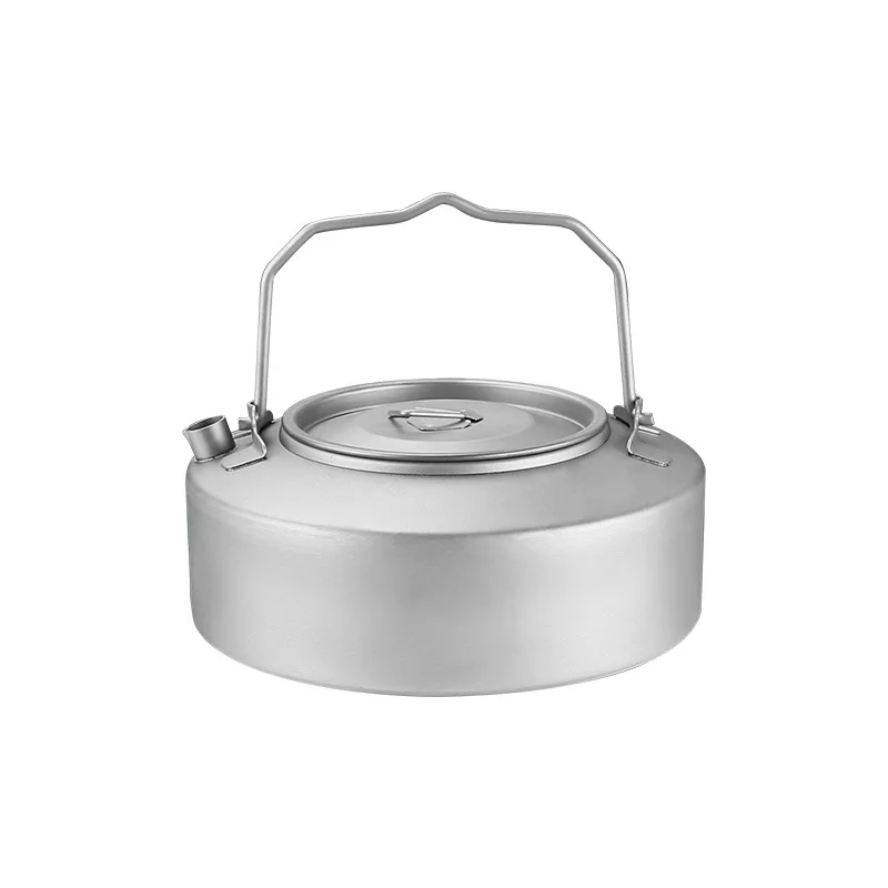 

Outdoor kettle Pure titanium enclosure stove to make tea camping cooker to boil water travel Portable large-capacity teapot