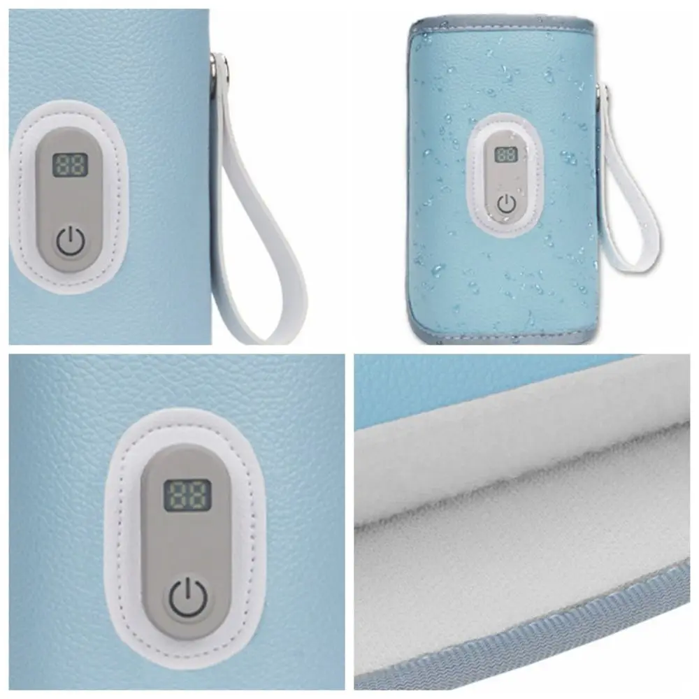 

Digital Baby Bottle Warmer Type-C 5 Levels Milk Bottle Insulation Cover LED Display Heating Bottle Thermal Heater Newborn