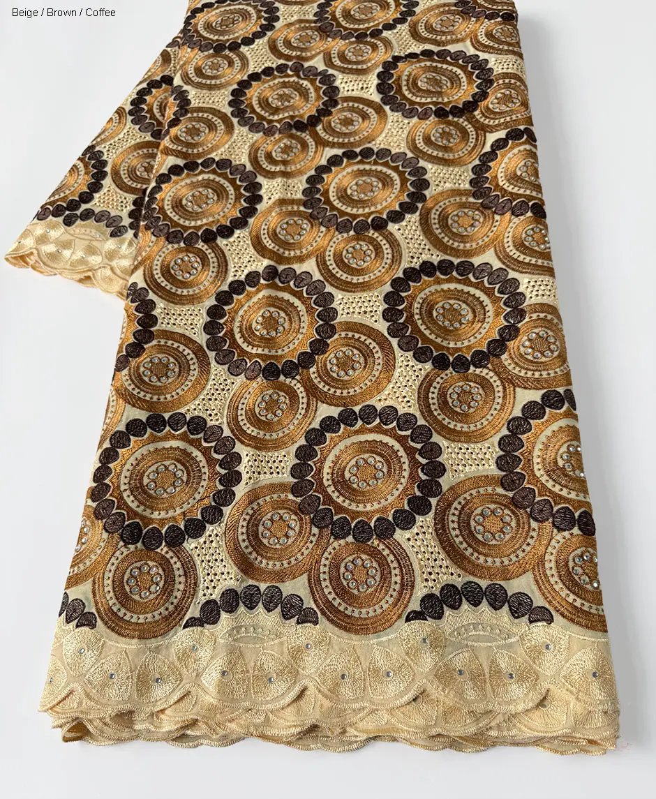 Big Sale Soft Cotton Voile Lace High Quality Embroidered African Swiss Fabric In Switzerland Dubai Nigerian Sewing Garment