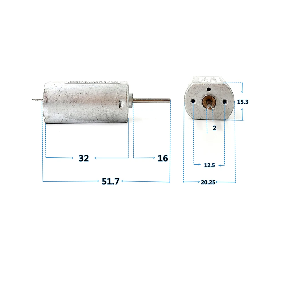 Mini 180-10440 Motor DC 12V-24V 9800RPM 16MM Long Shaft Aircraft Model Electric Shaver Push Shear Electric Toothbrush Motor