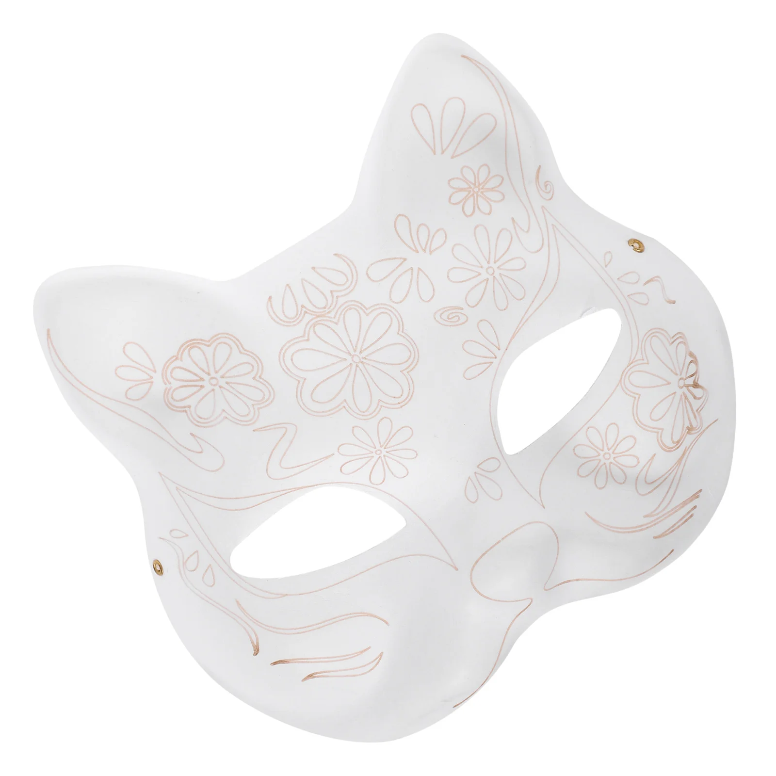 

DIY Cat Face Unpainted Paper Mask Blank for Masquerade Halloween Carnival Party DIY Masks Blank Unpainted Mask