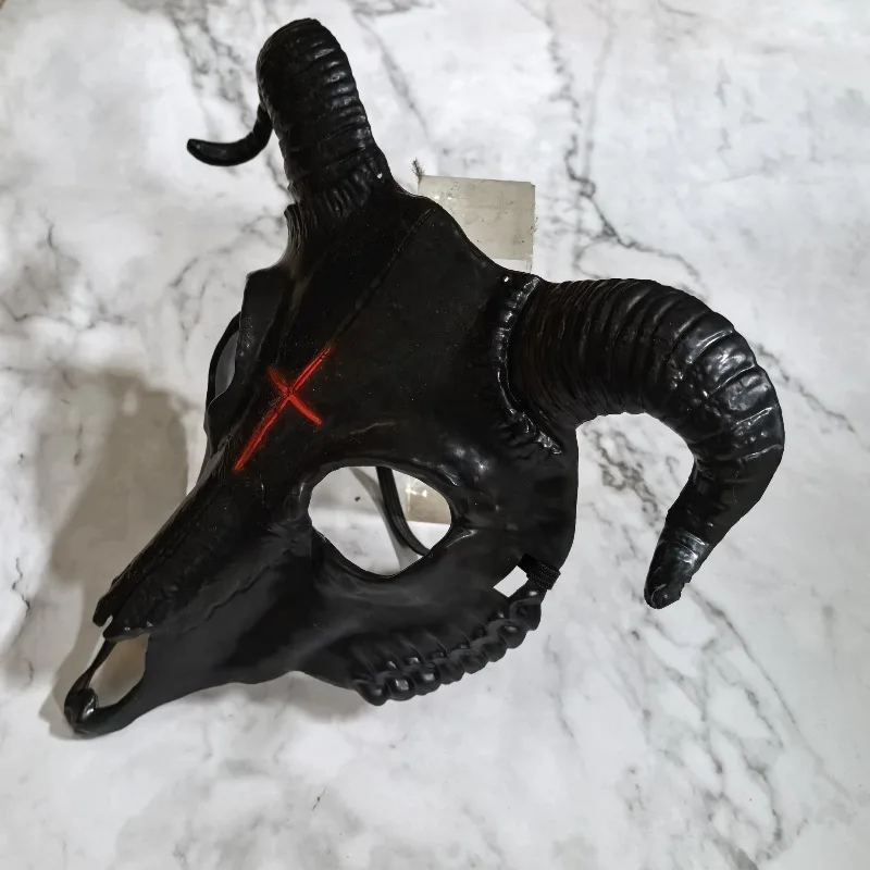 Halloween Goat Mask, Sheep Bone Skeleton Mask, Costume Party, Animal Mask Cosplay Mask