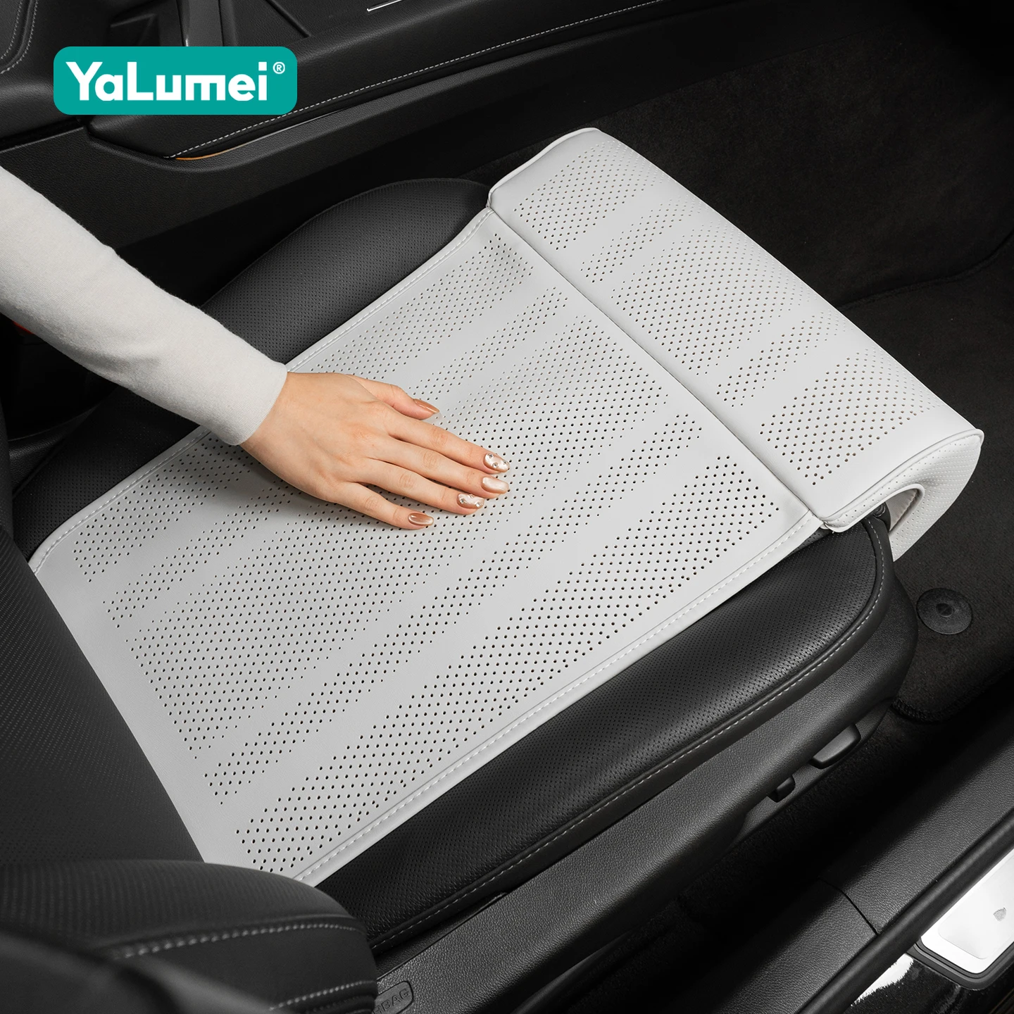 

For Hyundai Sonata Nexo DN8 Santa Fe TM Tucson NX4 Staria Ioniq Car Seat Leg Support Extension Mat Cushion Pad Footrest Cover