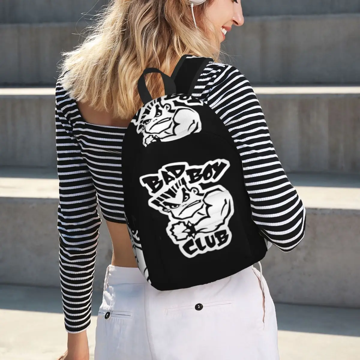 Bad Boy Club BMX Logo Rucksack, heißer Verkauf, Tagesrucksack, große Kapazität, Kinder-Büchertasche, Schultasche, Umhängetaschen für Männer und Frauen