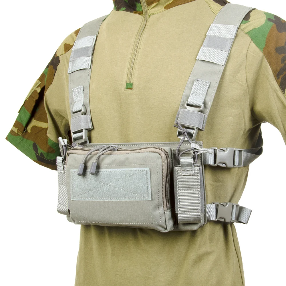 QD Mini D3 Tactical Chest Rig CRM H Harness M4 5.56 Magzine Insert Combat Vest Airsoft Hunting Accessories