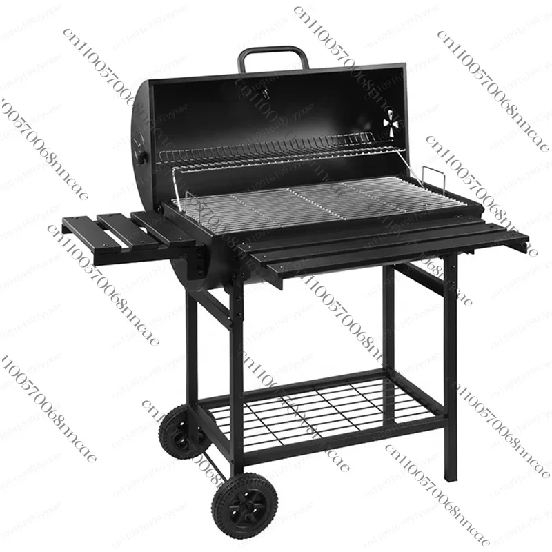 Portable Charcoal BBQ Grill Smoker, Outdoor Garden Picnic Camping Cooking Grill for Backyard Patio & Home Barbecue