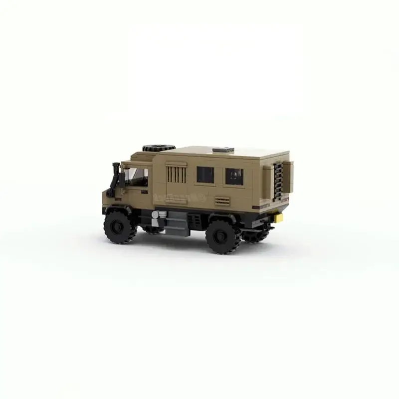 

Вездеход RV MOC С подлинной авторизацией Moonrock Unimog U4000, строительные блоки, модель автомобиля, кирпичи, игрушка для детей, подарок на день рождения