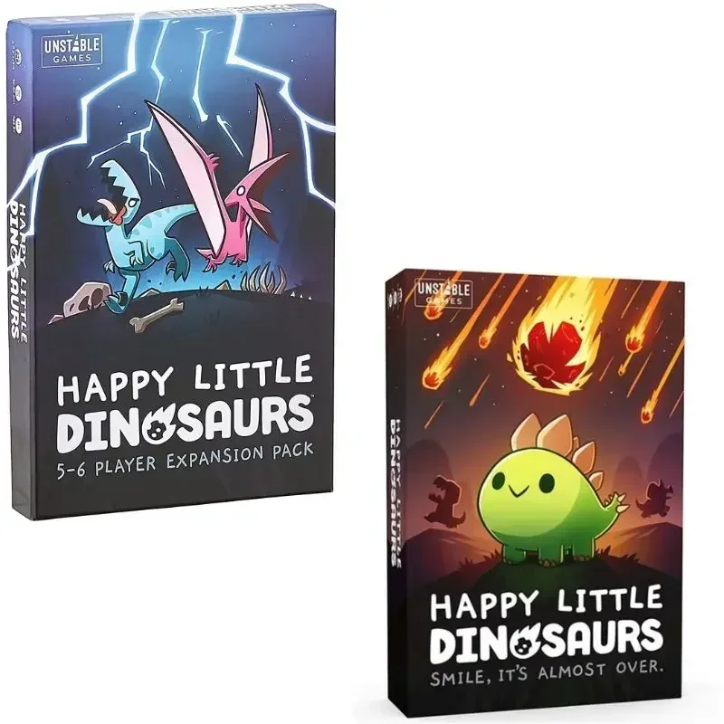 Happy Little Dinosaurs English Unicorn Chess and Card Strategy Board Game Cards