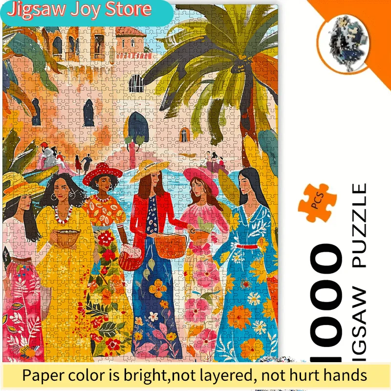 

African American Jigsaw Puzzle - Large Colorful Paper Puzzle for and Family Entertainment - DIY Home Decor Brain Game Gift