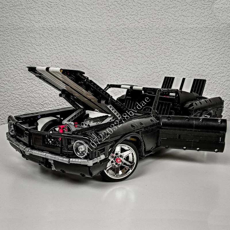 Moc technische ford mustang 1:10 Modellbau steine Ziegel klassische Muskel rennwagen Geburtstag Weihnachten pädagogisches Spielzeug Geschenk