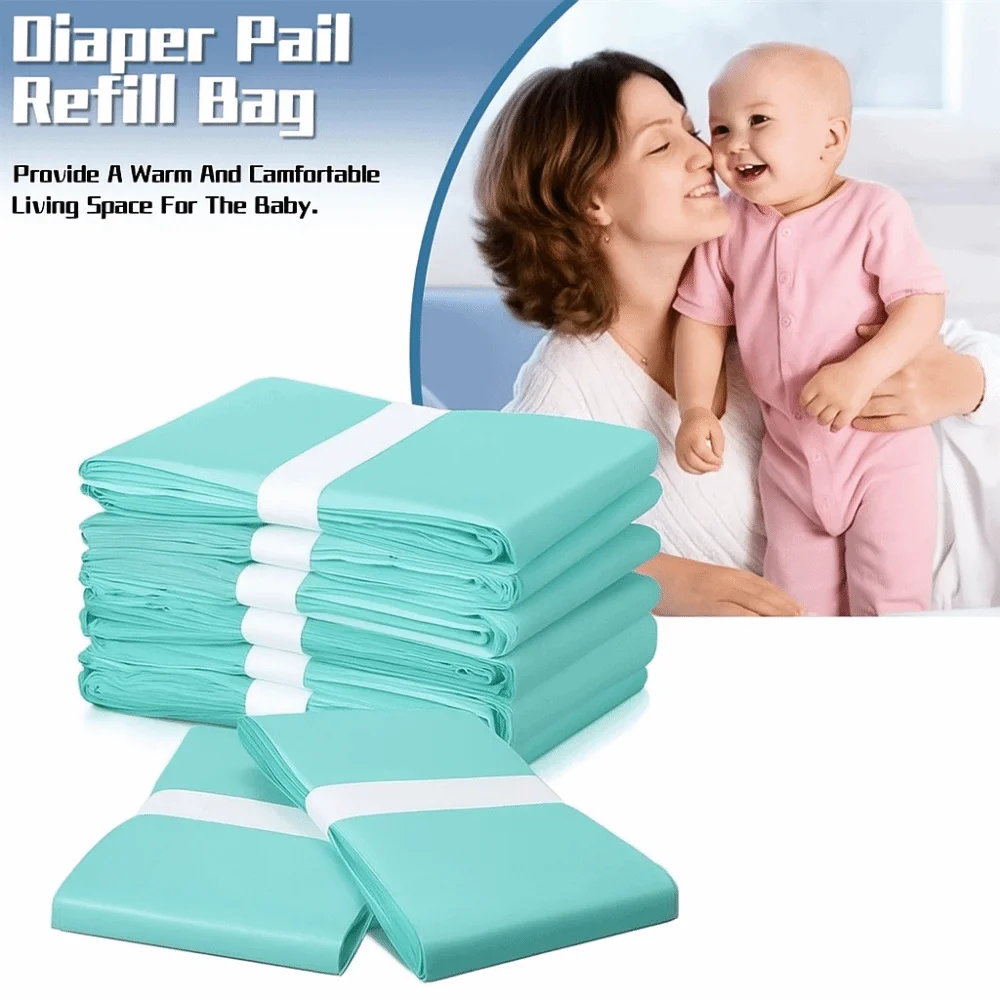 Tear-Resistant Diaper Trash Bags Durable Thickened Refill Bags Deal with Odors Effectively Large Capacity