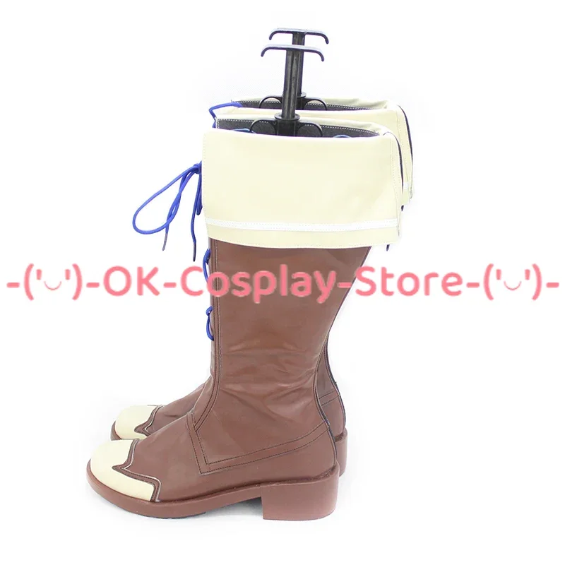 Game Pretty Derby Matikane Tannhauser Cosplay Shoes Halloween Carnival Boots Cosplay Prop PU Shoes Custom Made