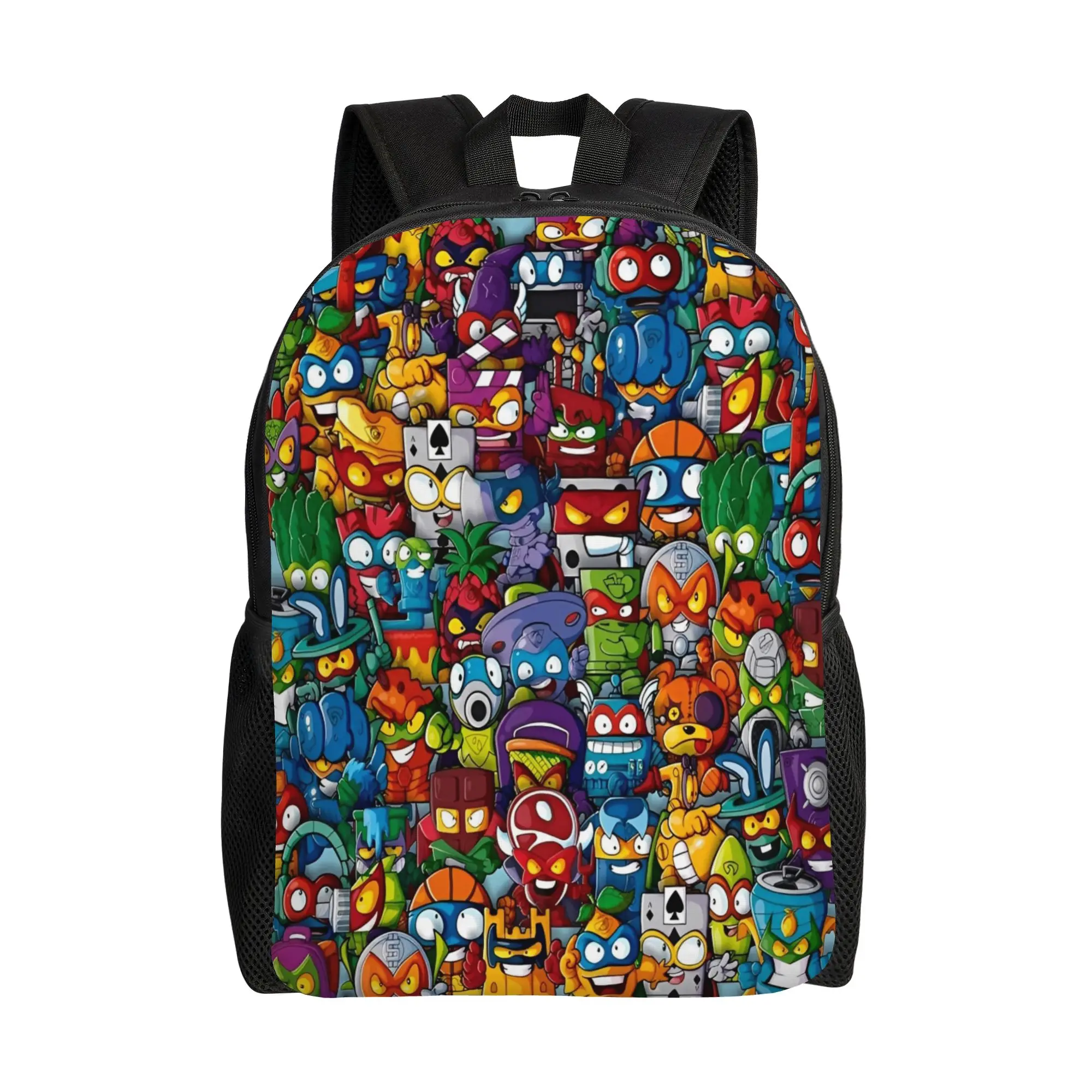 Super Zings Game  Backpack Superthing Women Polyester Cycling Backpacks Print Pretty High School Bags Rucksack
