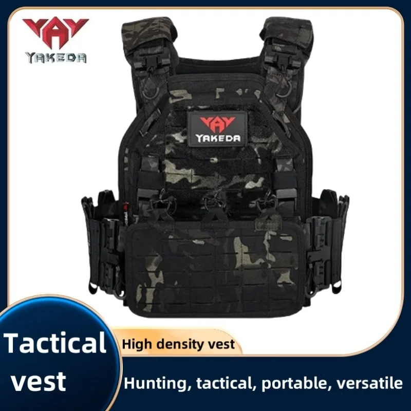 YAKEDA Tactical Vest 6094 Fast detachable light laser cut outdoor hunting black gear carry vest of high quality