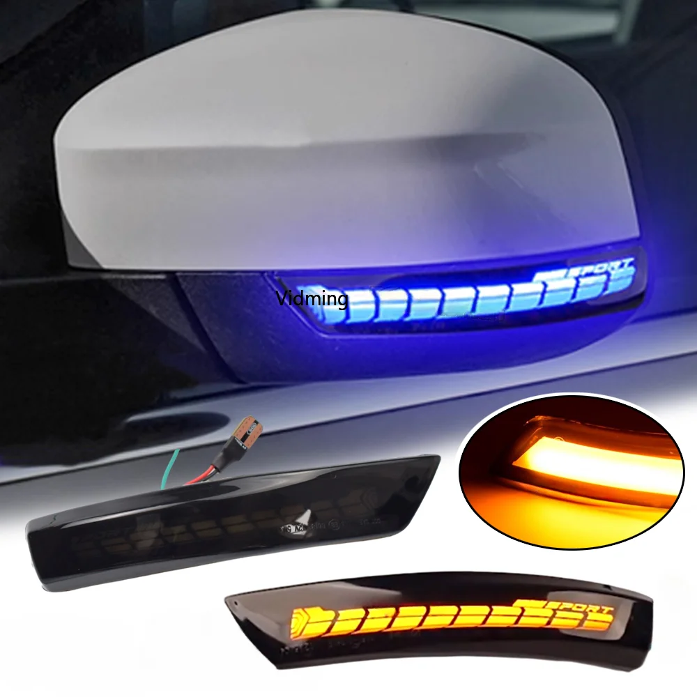 

2x Dynamic Turn Signal Light LED Side Rearview Mirror Sequential Indicator Blinker Lamp For Ford Focus 2 3 Mk2 Mk3 Mondeo Mk4 EU