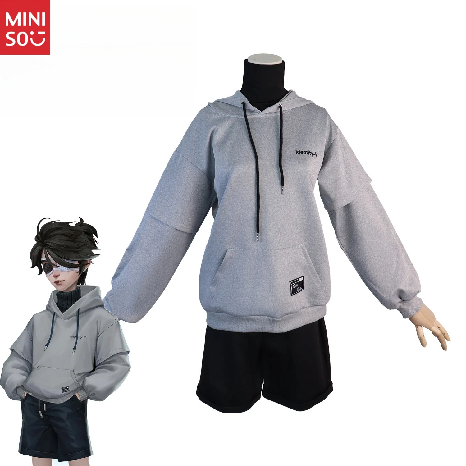 

Miniso Cos Костюм Костюм заключенного Luca Balsa Свитер болельщика Косплей Повседневный костюм