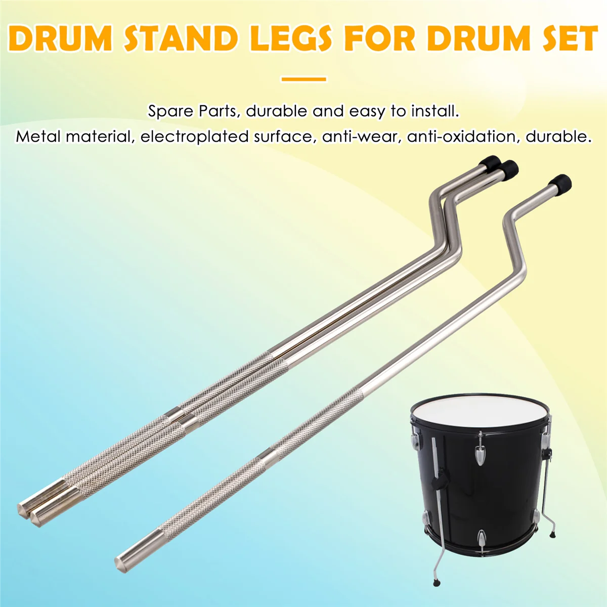 

Highly Recommended.3Pcs Drum Legs Tripod Drum Foot Bass Drum Leg