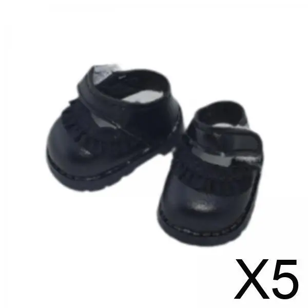

Doll Miniature Shoes PU Leather Educational Toy Outfit Girl Doll Clothing Accessories for 17cm Mini Pendant Dolls