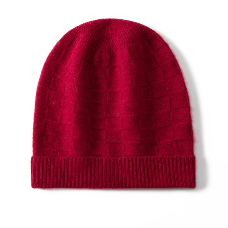 秋冬ファッションカシミア帽子メンズレディースピュアカシミアニット帽子暖かい帽子スタック帽子コールドハットシャポー4m842