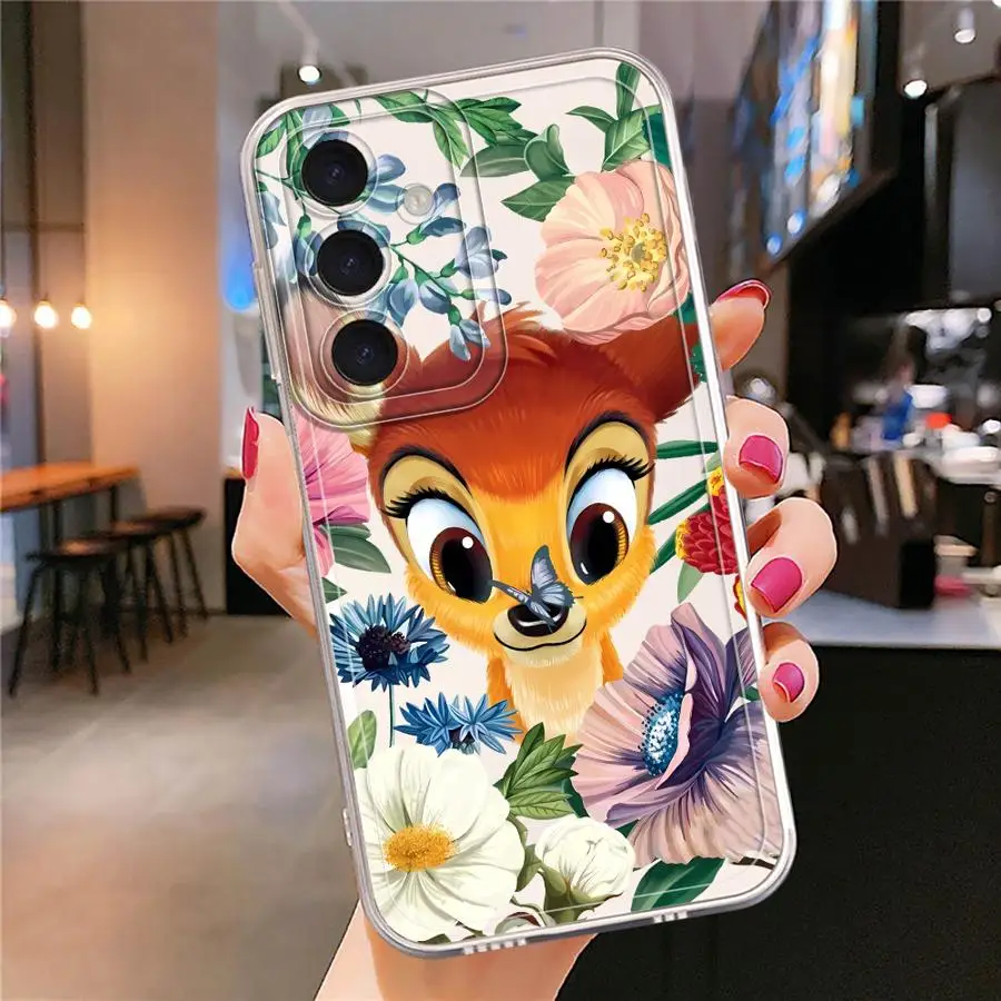 Disney Bambi Deer Case for Samsung Galaxy A26 A24 A15 A33 A25 A55 A23 A34 A35 A56 A14 A36 A13 A73 A54 Soft Phone Cover