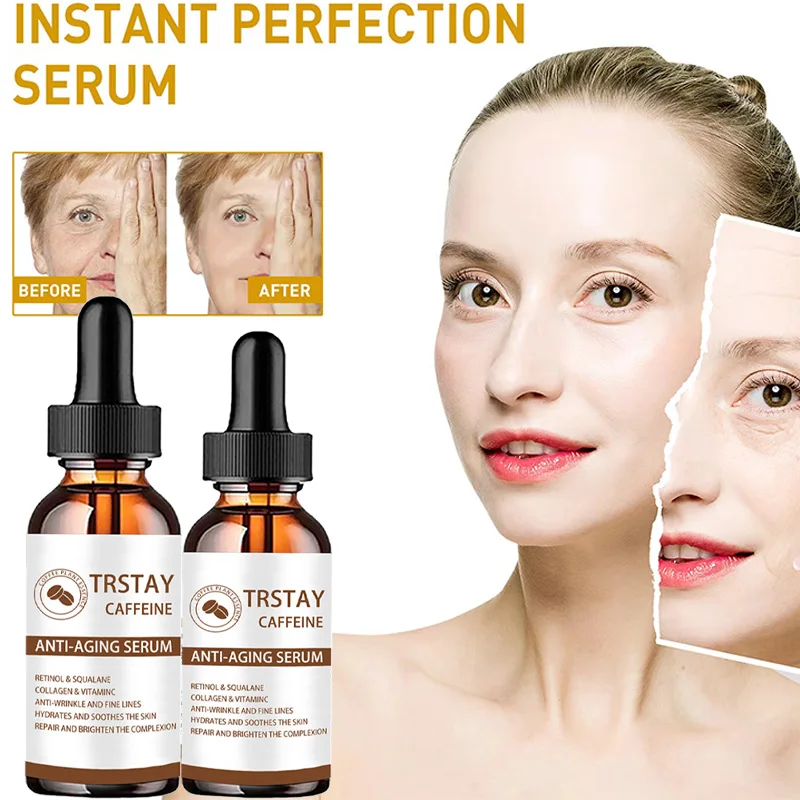 Caffeine Facial Serum Skin looks younger and healthier Brightness, hydration, and soothing Dark spot corrector