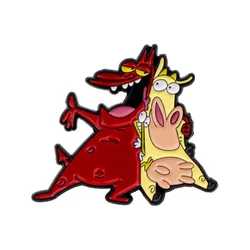 Cartoon Comedy Cow Enamel Pin Men Women Brooch for Clothes Briefcase Badges Lapel Pins for Backpacks Fashion Accessories