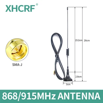 Antena Lora de 868MHz 915MHz con Base magnética SMA macho Omni antenas de largo alcance 900MHz 1m 2m Antena en espiral antena DTU