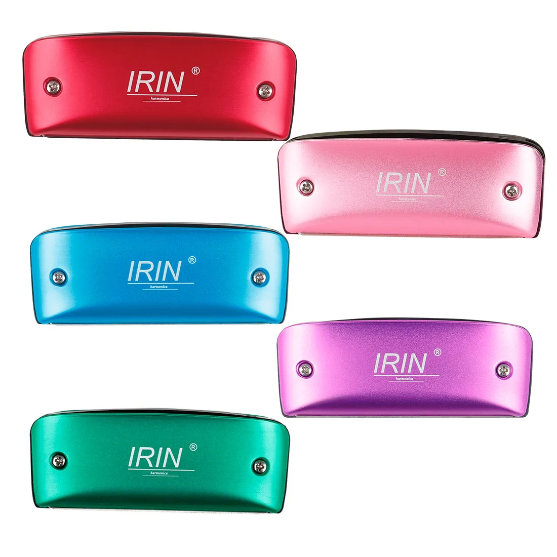 

IRIN 7-hole Blues Harmonica C/D/F Key Blues Harp Suitable For Beginners Woodwind Instrument Red/Green/Purple/Blue/Pink Available