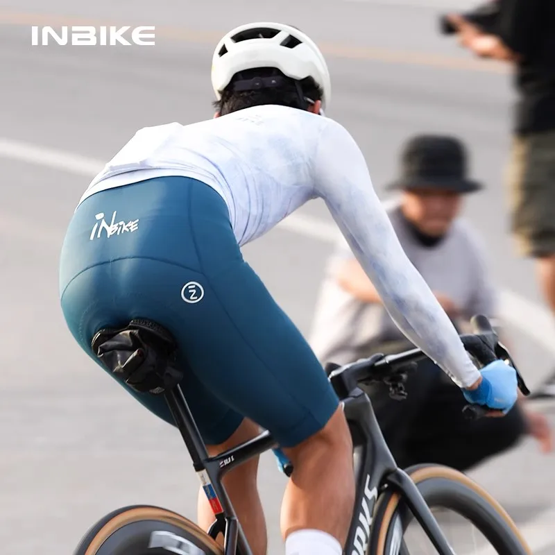 

Велосипедные шорты INBIKE для мужчин, летние, с губчатой подушкой, амортизирующие, высокоэластичные, дышащие, с карманами, для MTB и шоссейных велосипедов