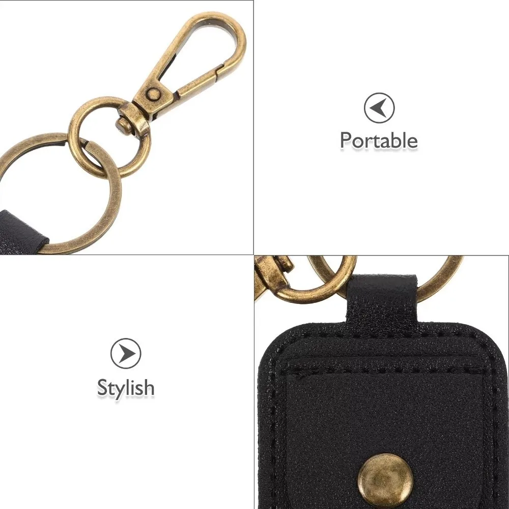Purse Portable Leather Ring Jewelry Pouch PU Vintage Coin Holder Key Ring Faux Handmade Mini Wallet Storage