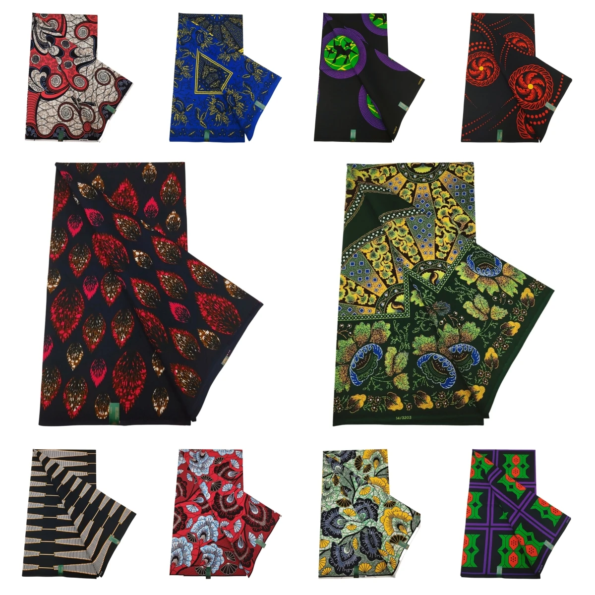 2024 New Guaranteed Veritable African Real Wax Prints Fabric 100% Cotton Batik Nigeria Women Style Ankara Wax Fabric Soft Pagne