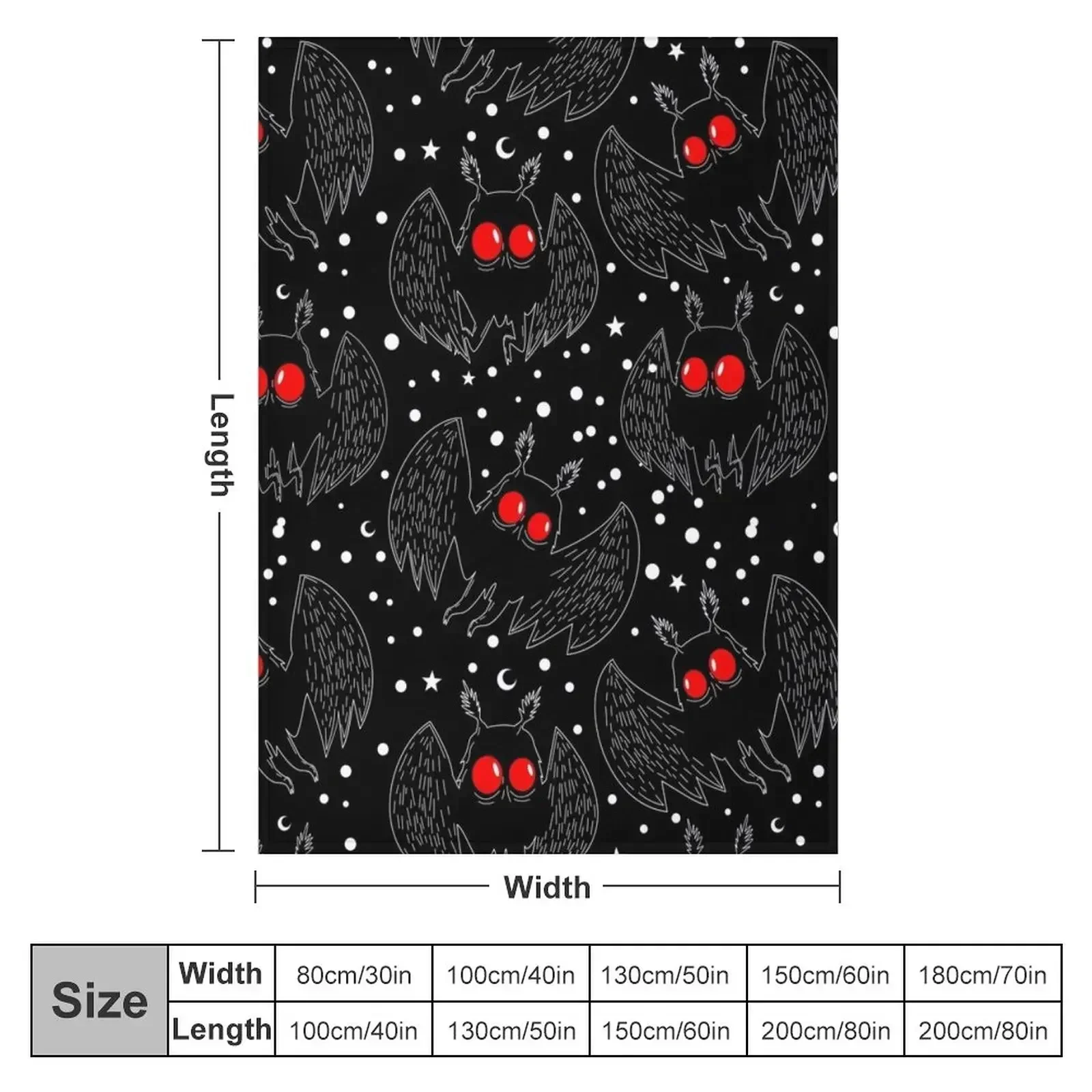 Mothman Night Throw Blanket Shaggy Blankets For Bed Blankets Sofas Of Decoration Stuffeds Blankets