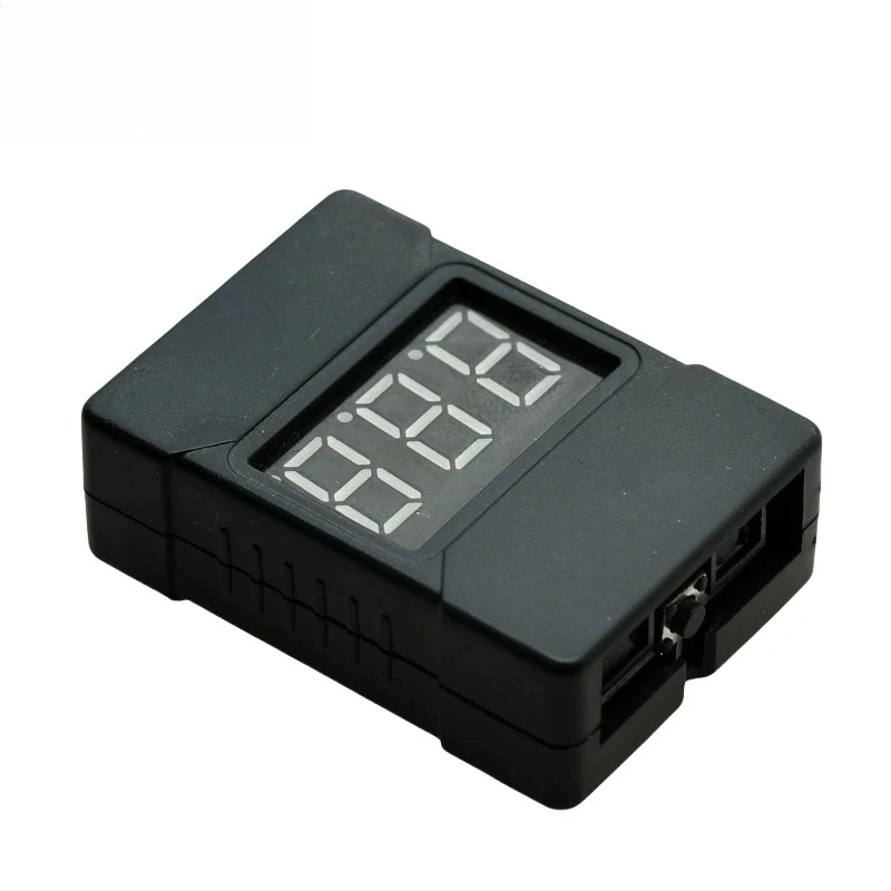 Probador de voltaje de batería Lipo/Li-ion/Fe 2 en 1 1-8S 3,7 V-22,2 V comprobador de alarma de zumbador de bajo voltaje para vehículos y juguetes de Control remoto